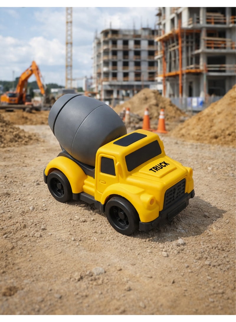 Kids Construction Truck Toy Set – Cartoon Engineering Vehicles Playset (Cement Mixer, Dump Truck, Fire Truck, Garbage Truck) – Sand Play & Outdoor Toy for Toddlers 18+ Months - Image 3